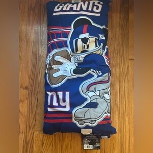 Folded Body Folder Giants NFL Disney Blue Mickey Mouse Bedding Pillow